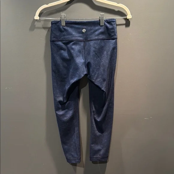 Women Soulcycle Skull Print Leggings - Navy Blue - Picture 2 of 4